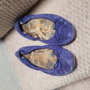 Women's Blue Sam Edelman Flats Size 6 1/2